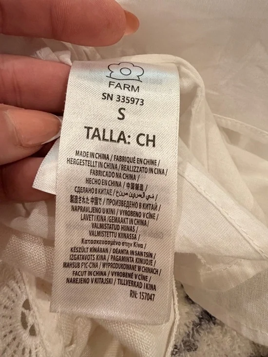 Farm Rio embroidered euroflax premium linen mini dress size small - Picture 11 of 13